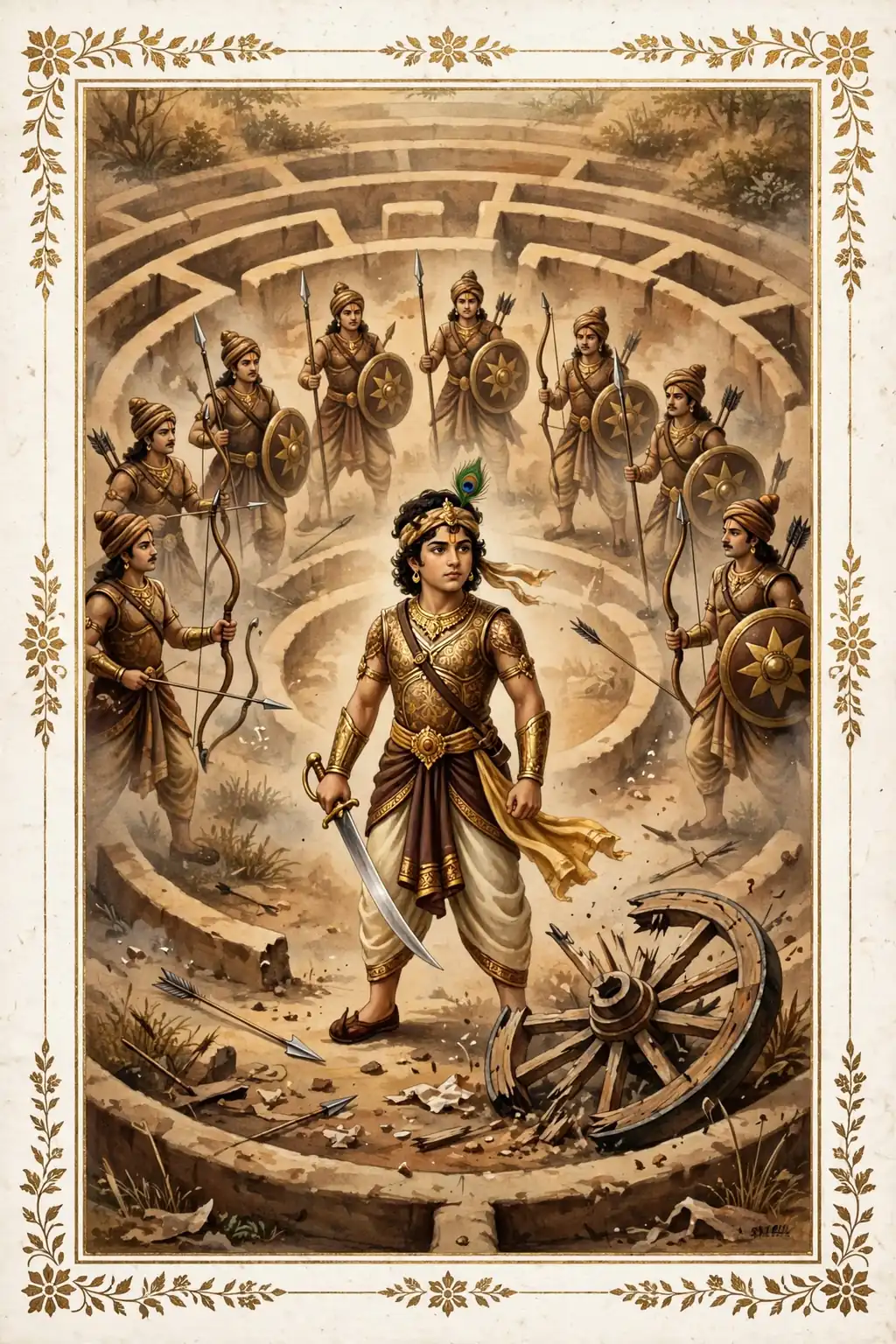 Abhimanyu and the Chakravyuh — The Boy Who Knew the Way In