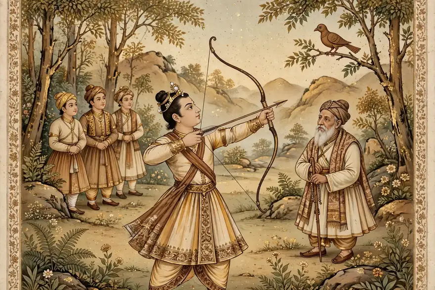 Arjun's Dhyan — The Eye of the Bird