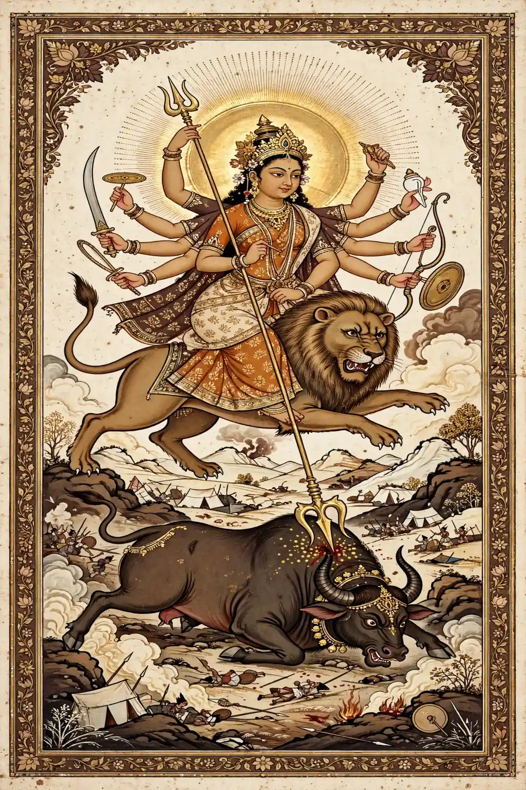 Durga and Mahishasura — The Goddess Victorious