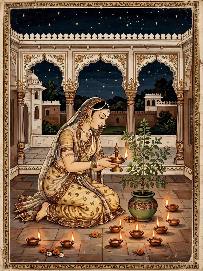 Tulsi-Vrinda — The Curse That Made a Goddess