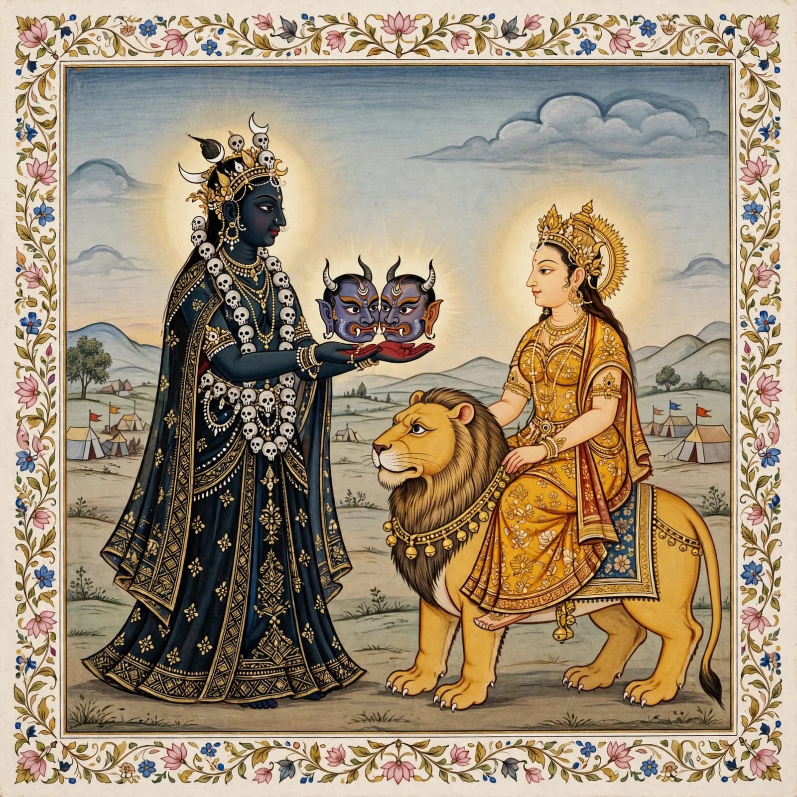 Chamunda dvaara Chand-Mund Vadh